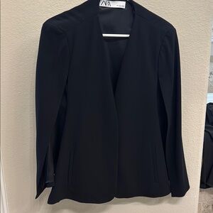 Zara Black Women's Cape Blazer